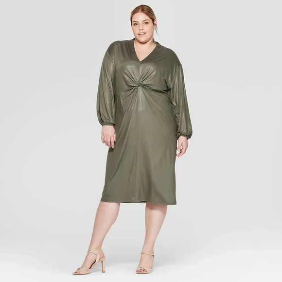 Prologue Green Long Sleeve Dress - Picture 1 of 7